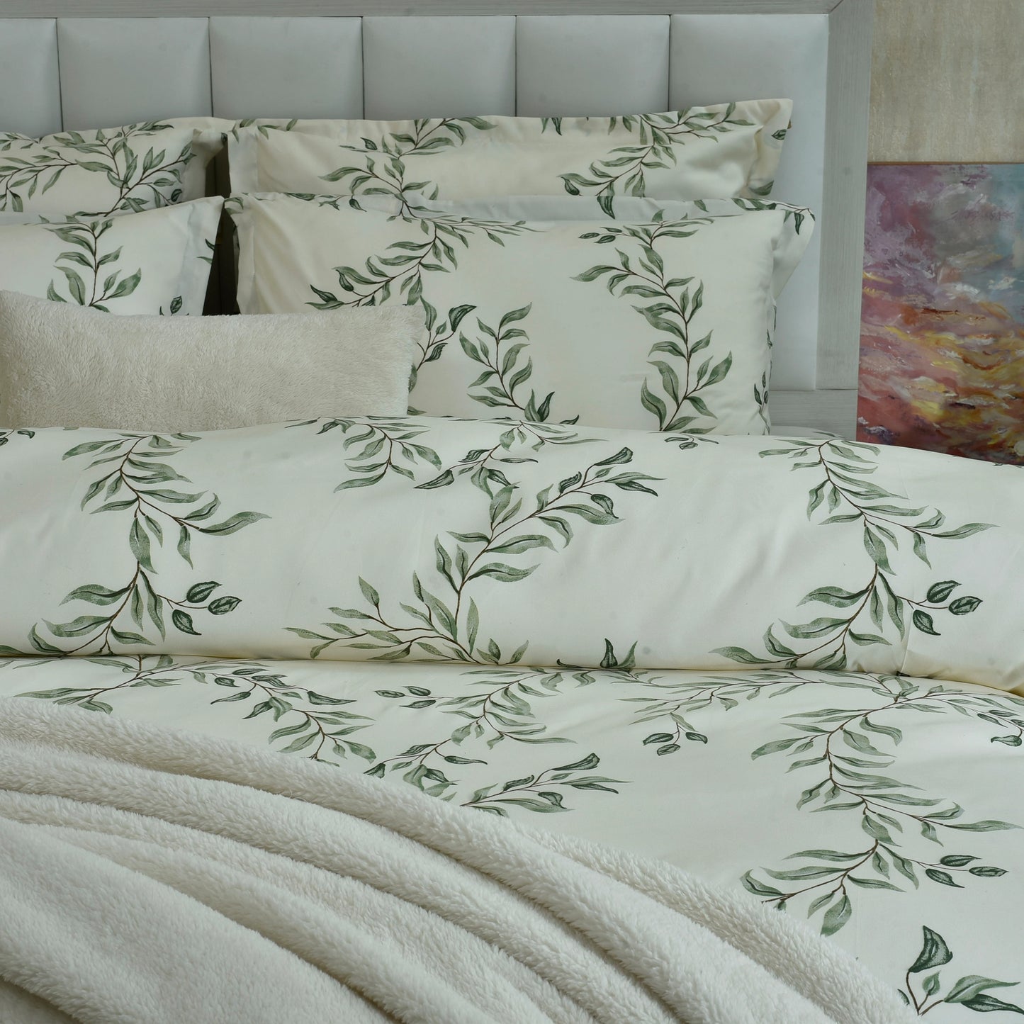 PILLOW COVER 19X29 LEAVES-25N