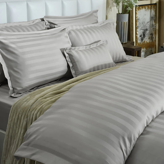 7 PCS DUVET COVER SET GREY DREAMY-25WP