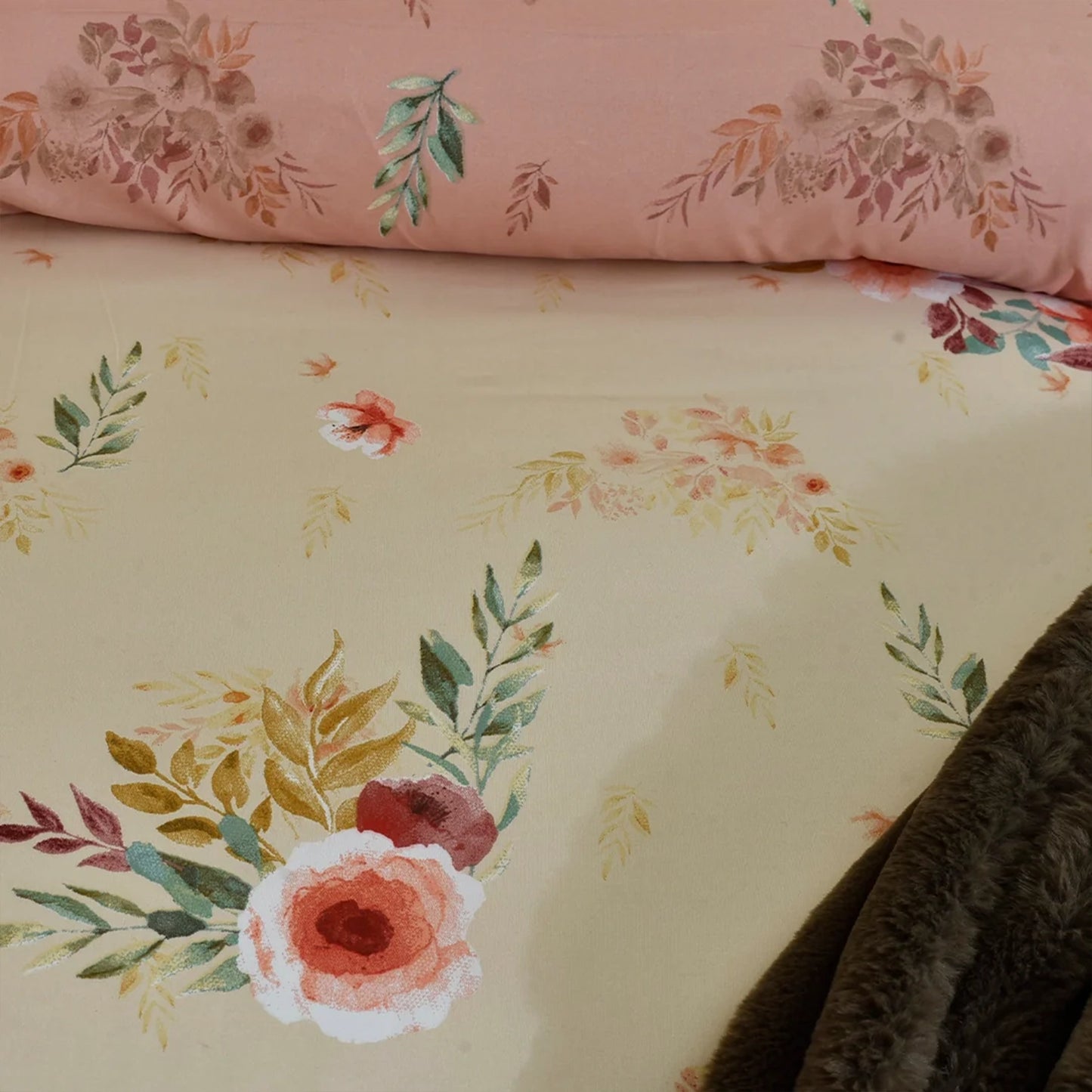 6 PCS COMFORTER SET QUEEN BUTTERNUT-25