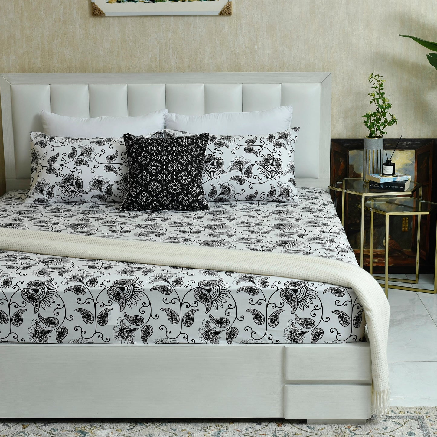 BED SHEET SHEET VERSION BLOCK PRINT-26-SL