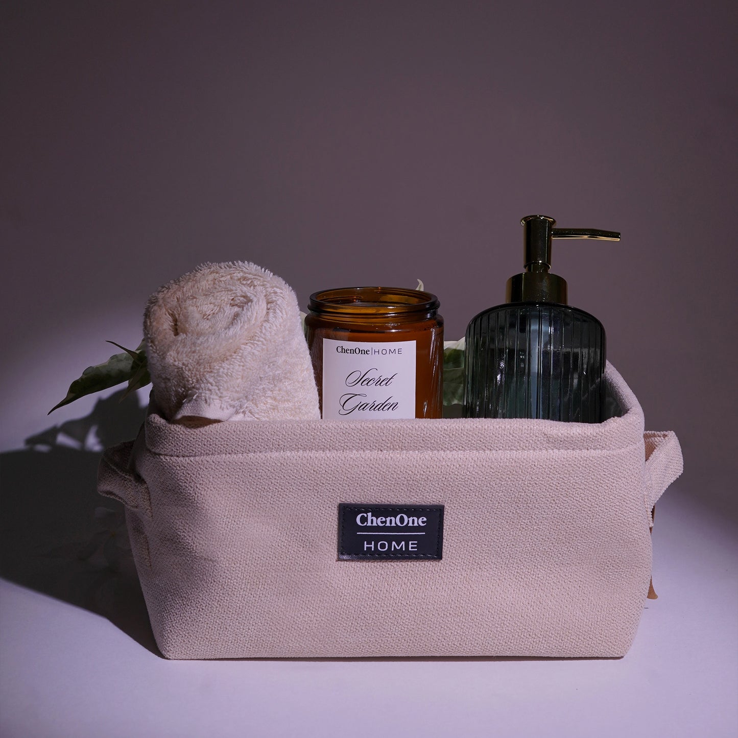 BEIGE STORAGE BASKET