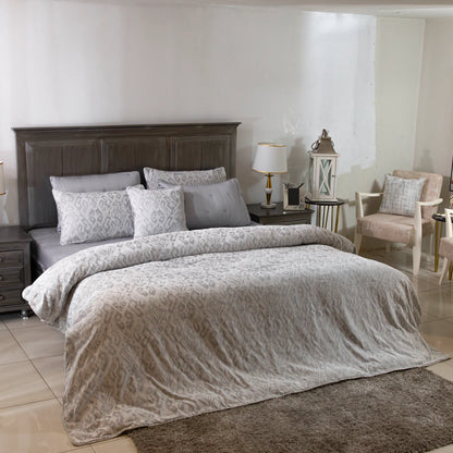 8 PCS DUVET COVER SET VICTORIA-26 GREY