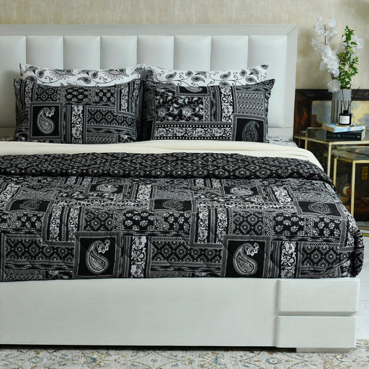 3 PCS BED SPREAD DOUBLE BLOCK PRINT-26-SL