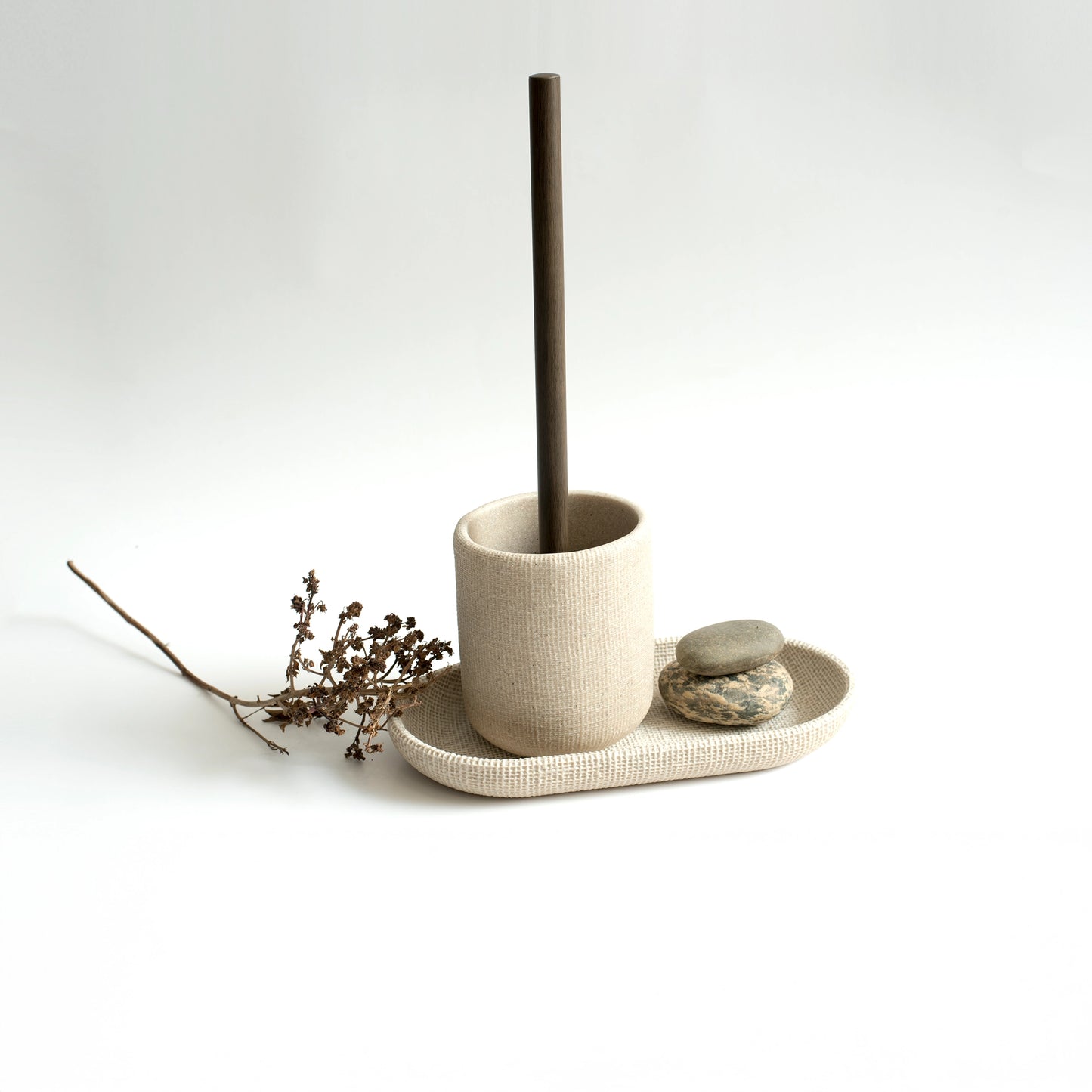 TOILET BRUSH HOLDER BEIGE - SKYTB-019