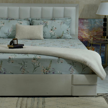 BED SHEET MAIN VERSION ICE BLUE-25N