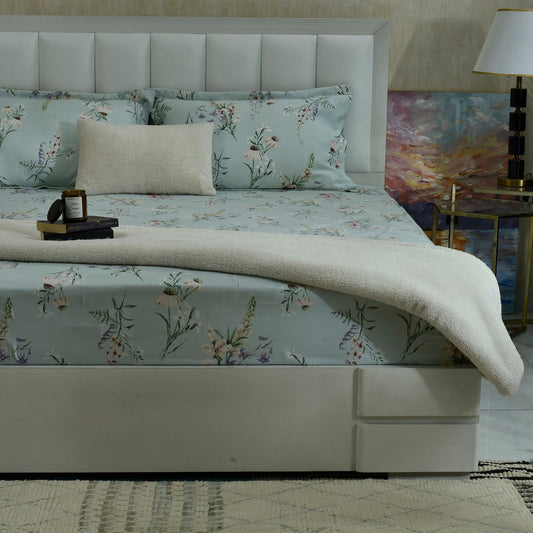 BED SHEET MAIN VERSION ICE BLUE-25N