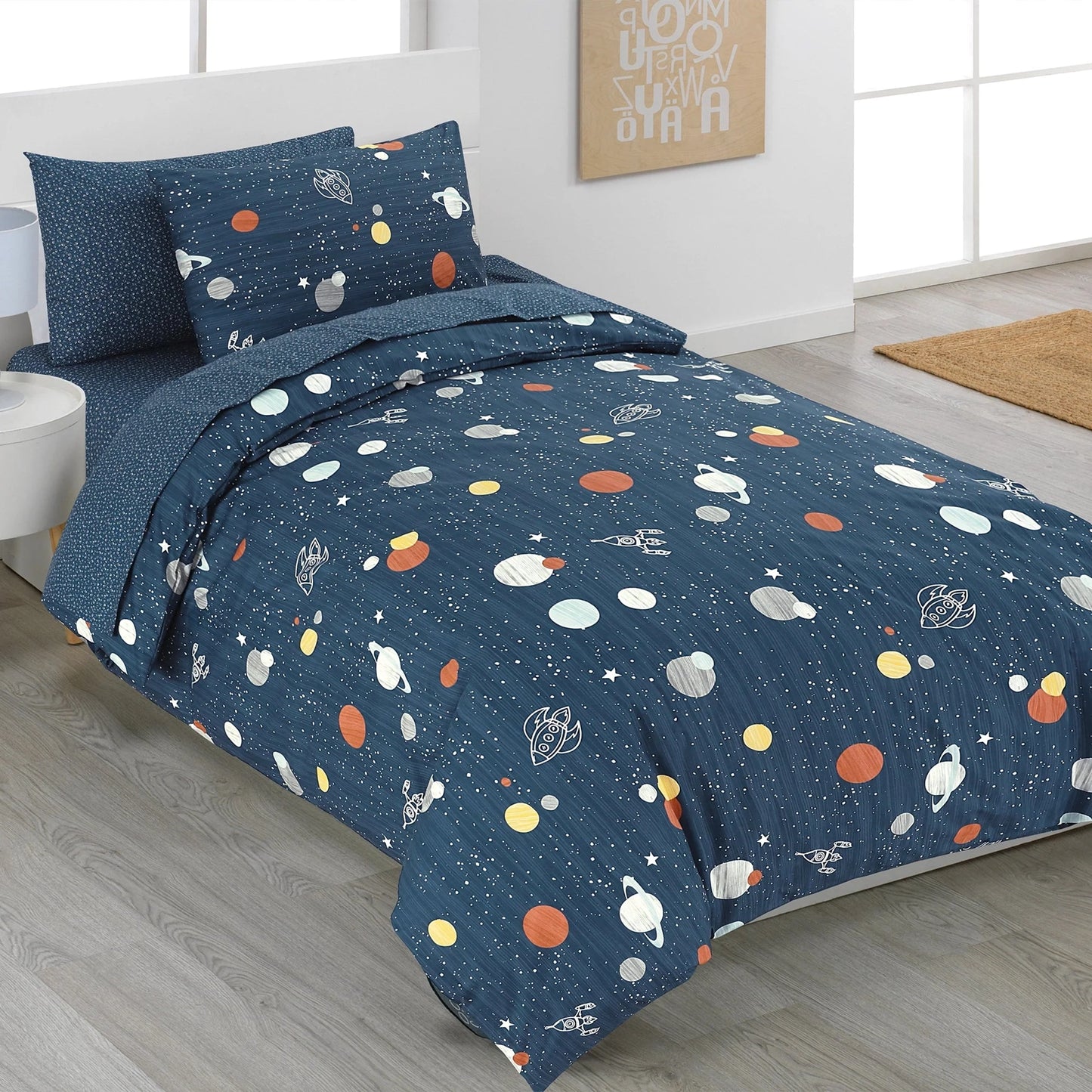 4 PCS DUVET COVER SET SINGLE POLAR (WP)