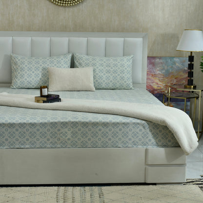 BED SHEET SHEET VERSION ICE BLUE-25N
