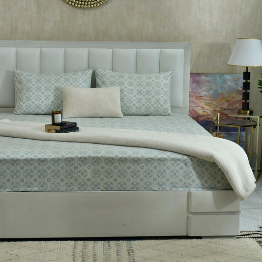 BED SHEET SHEET VERSION ICE BLUE-25N