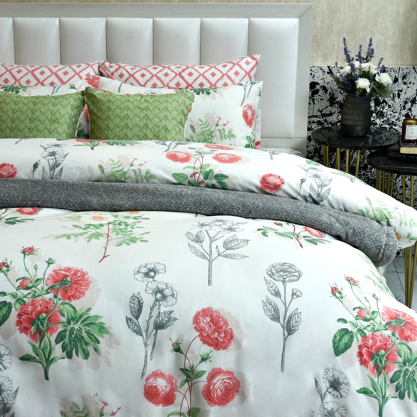 QUILT COVER ROSES-26-SL