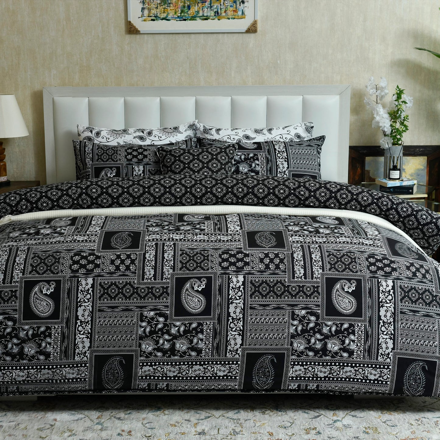 QUILT COVER BLOCK PRINT-26-SL