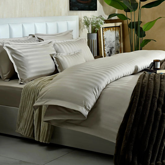 7 PCS DUVET COVER SET BIEGE DREAMY-25WP