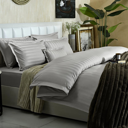 7 PCS DUVET COVER SET GREY DREAMY-25WP