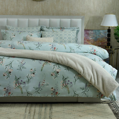 6 PCS COMFORTER SET ICE BLUE-25N