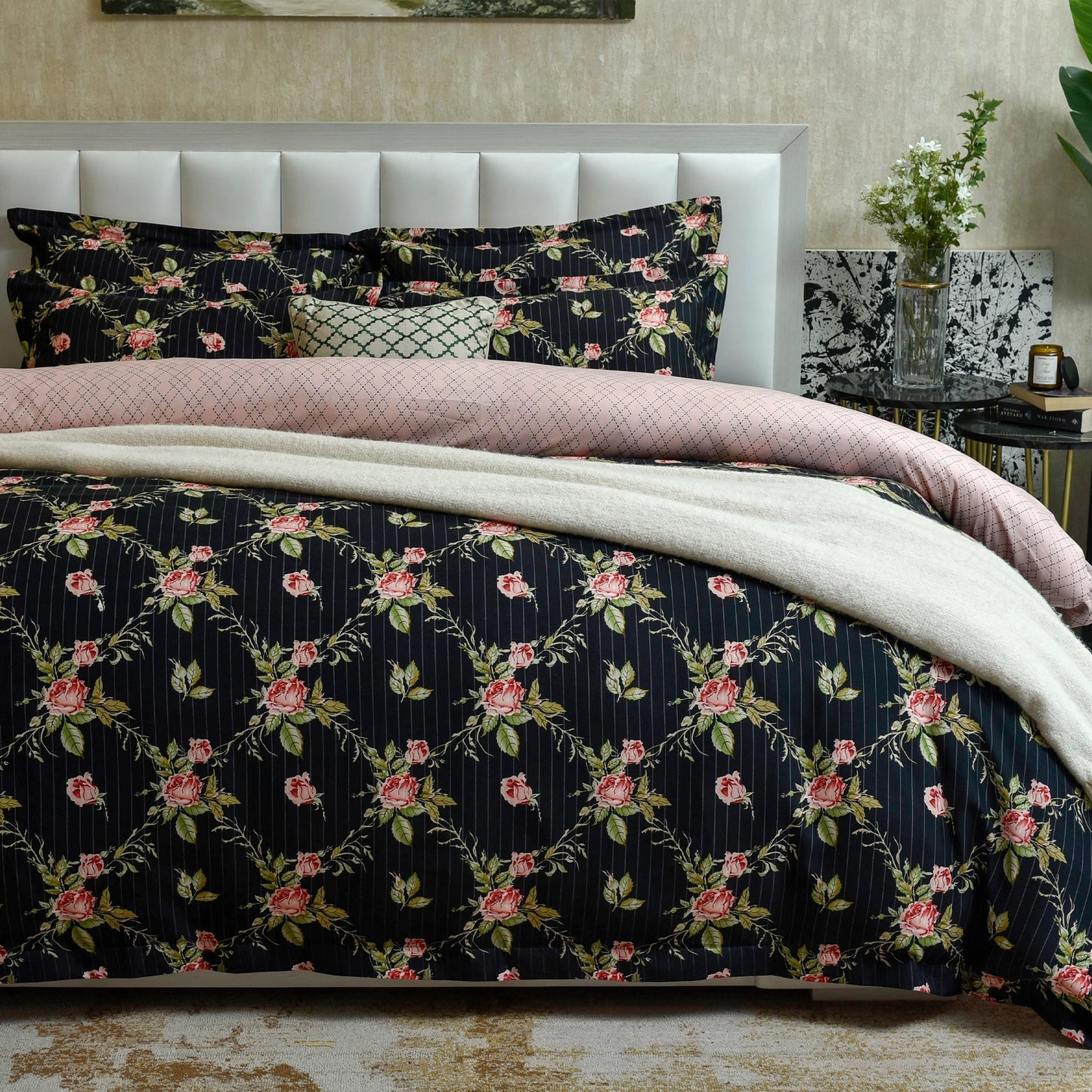 QUILT COVER DAIMOND FLORA-26N