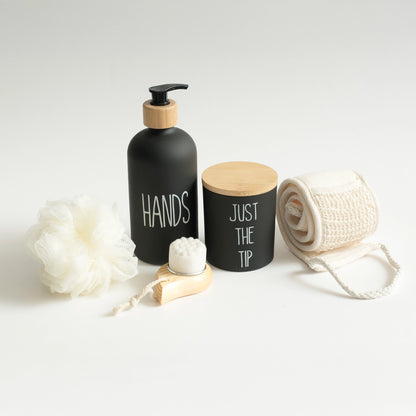 5 PCS BATH SET BLACK - SKYST-005