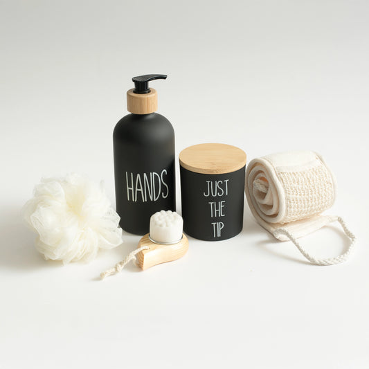 5 PCS BATH SET BLACK - SKYST-005