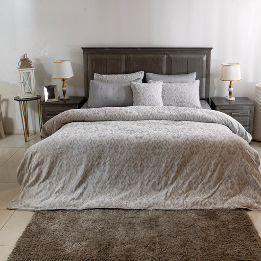 8 PCS DUVET COVER SET VICTORIA-26 GREY