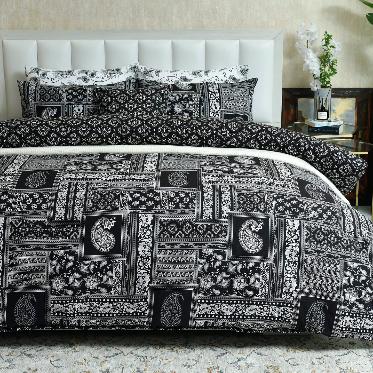 QUILT COVER BLOCK PRINT-26-SL