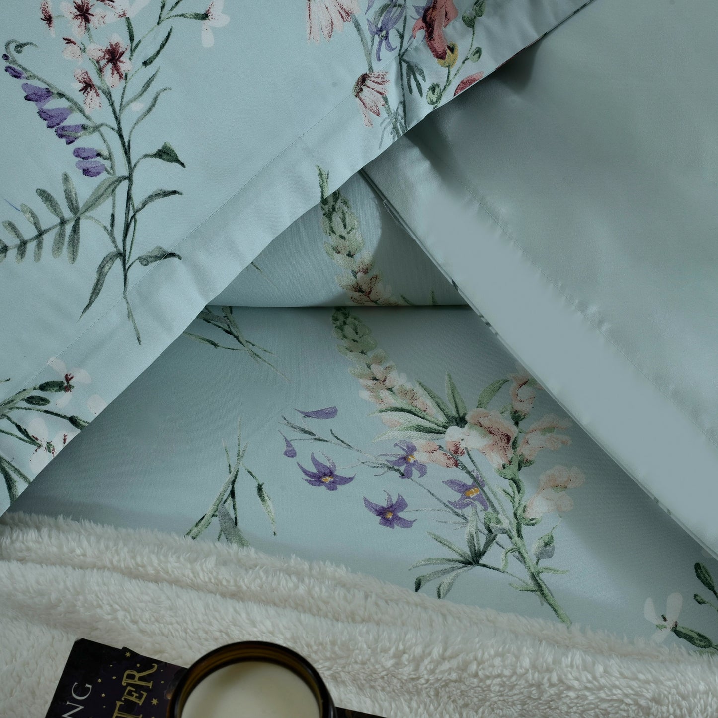 PILLOW COVER 19X29 ICE BLUE-25N