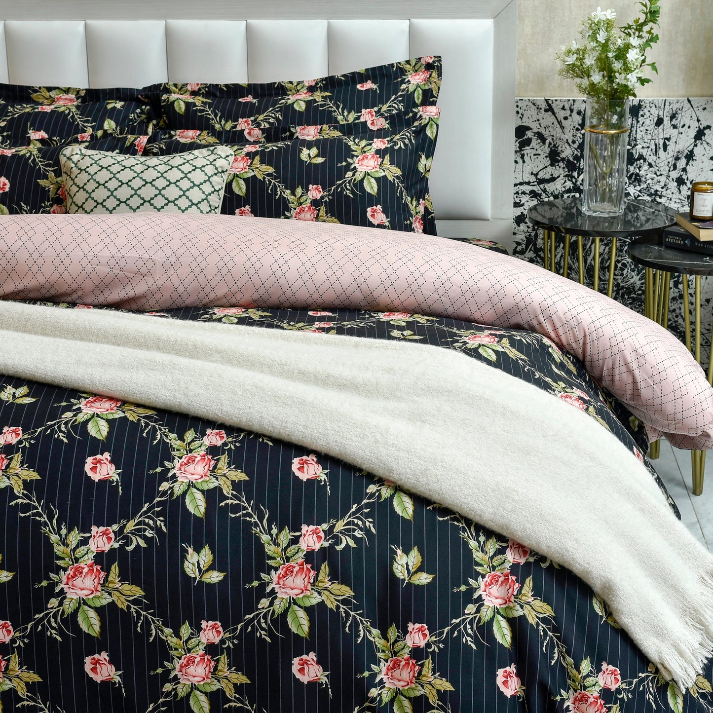 QUILT COVER DAIMOND FLORA-26N