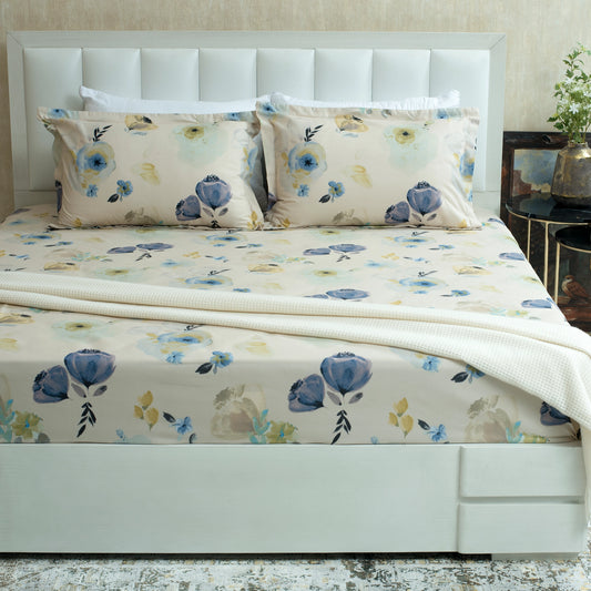 BED SHEET MAIN VERSION BLUE GARDEN-26N