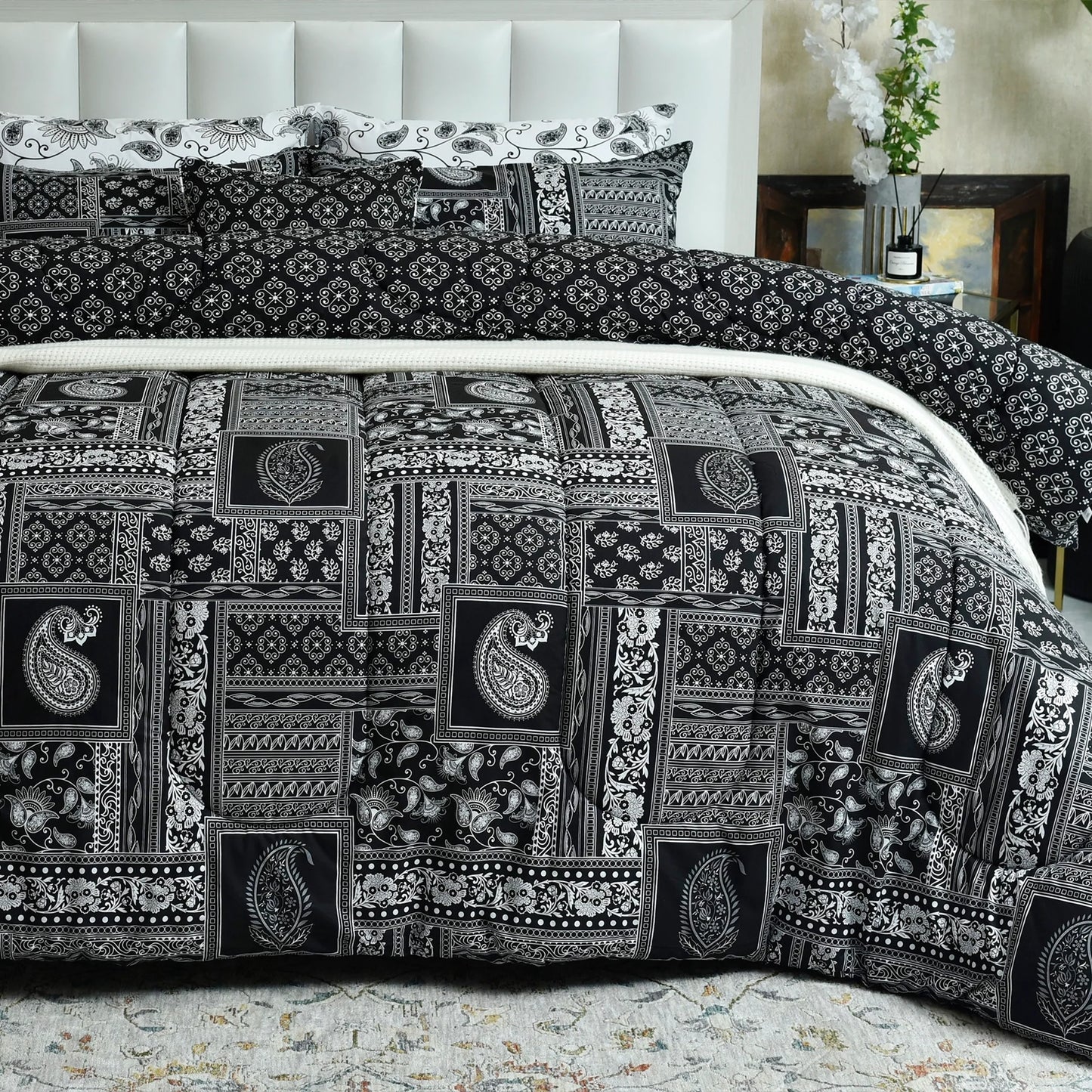 6 PCS COMFORTER BLOCK PRINT-26-SL