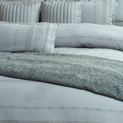 9 PCS DUVET COVER SET PRESTIGE GREY
