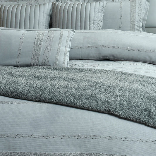 9 PCS DUVET COVER SET PRESTIGE GREY
