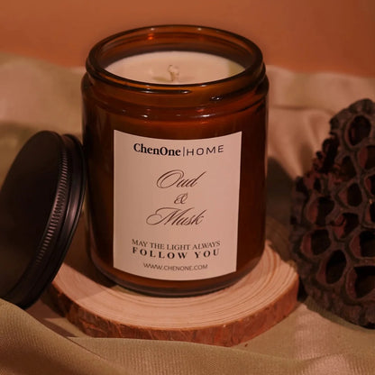 SCENTED CANDLE OUD & MUSK
