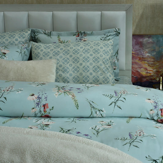6 PCS COMFORTER SET ICE BLUE-25N
