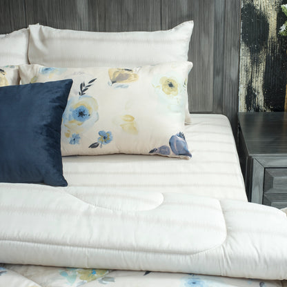 6 PCS COMFORTER SET BLUE GARDEN-26N