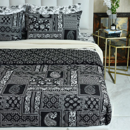 3 PCS BED SPREAD DOUBLE BLOCK PRINT-26-SL