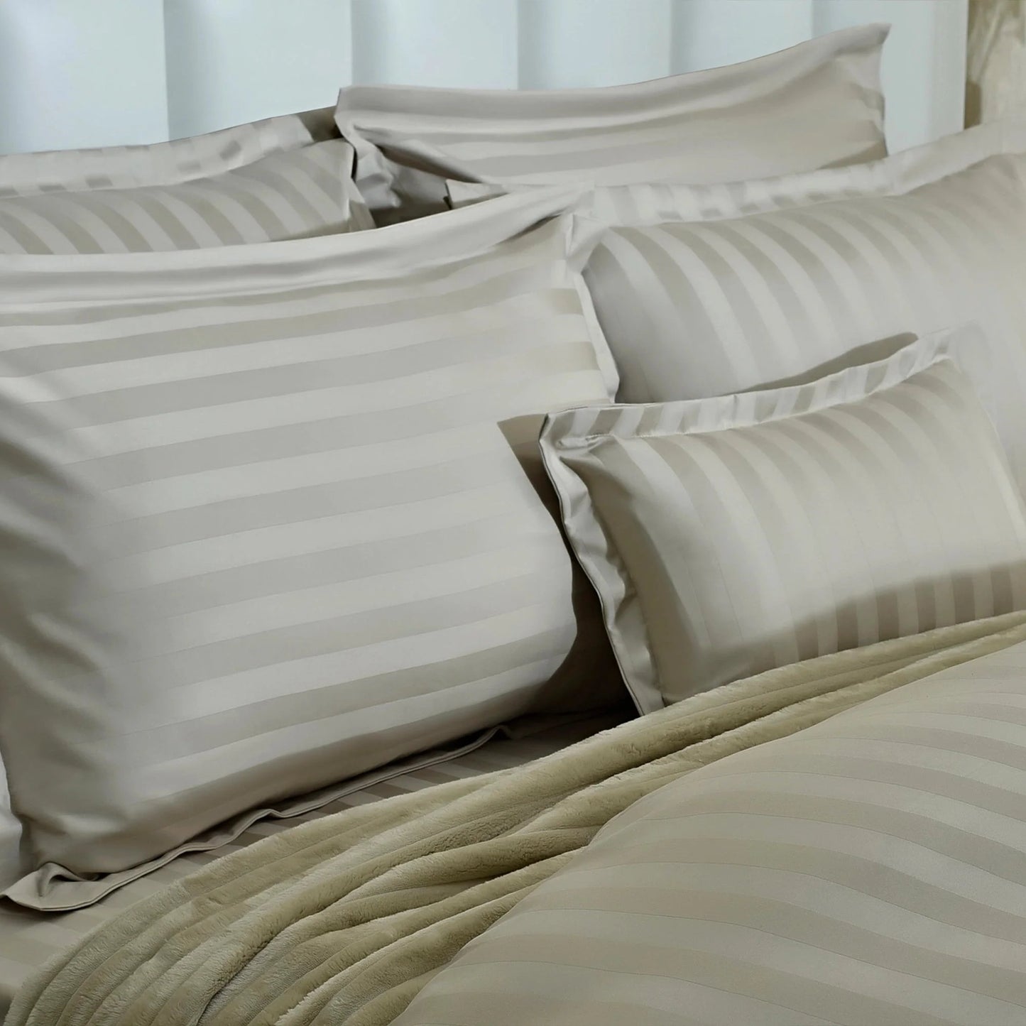7 PCS DUVET COVER SET BIEGE DREAMY-25WP