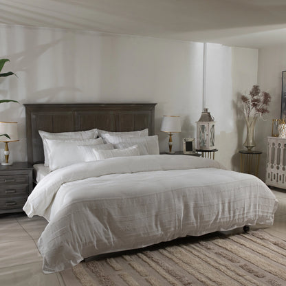 9 PCS DUVET COVER SET PRESTIGE-26 WHITE
