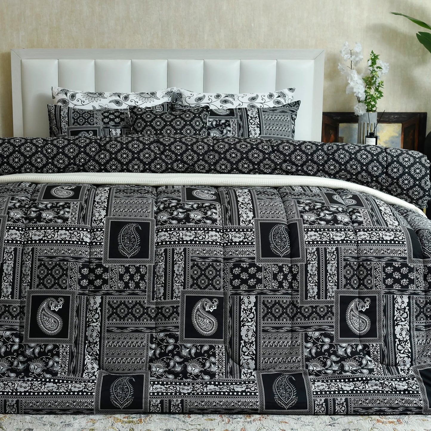 6 PCS COMFORTER BLOCK PRINT-26-SL