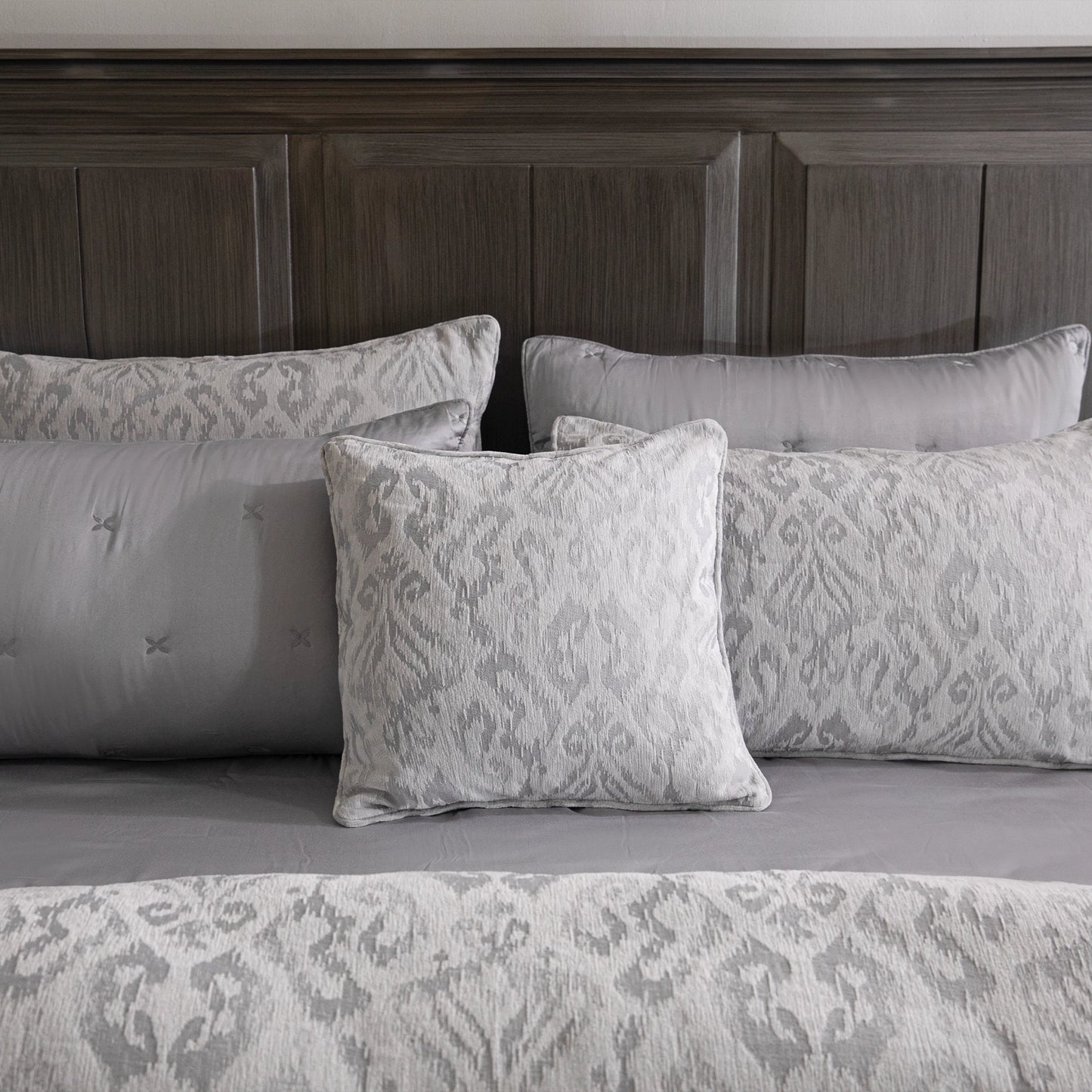 8 PCS DUVET COVER SET VICTORIA-26 GREY