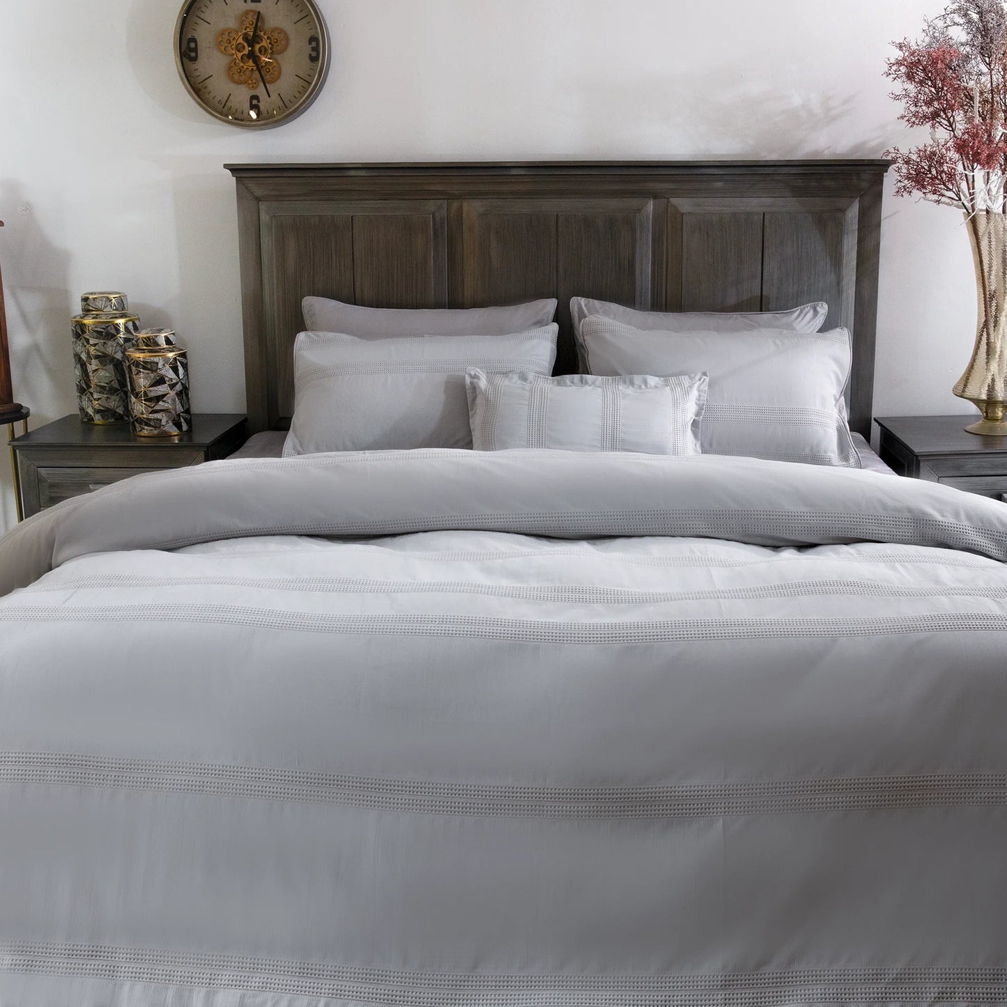 7 PCS DUVET COVER SET POISE GREY