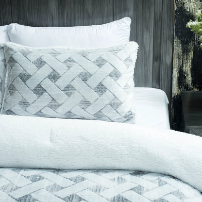 3 PCS CARVING FLANNEL COMFORTER-26 SET LIGHT TAN