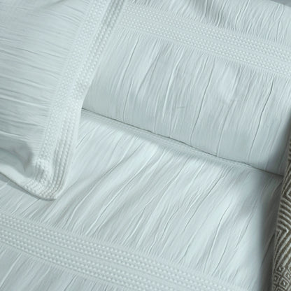 7 PCS DUVET COVER SET POISE WHITE