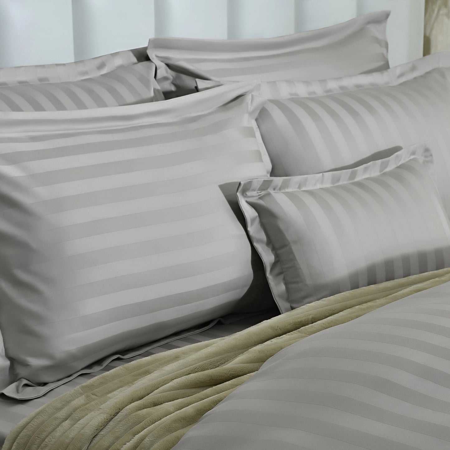 7 PCS DUVET COVER SET GREY DREAMY-25WP