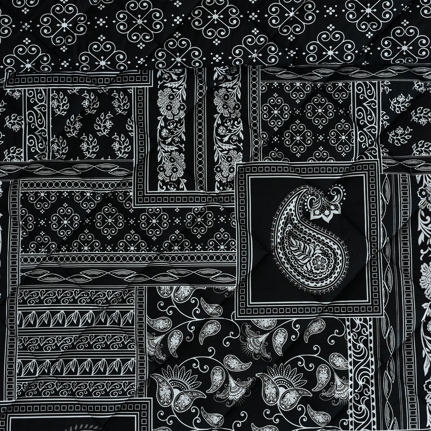3 PCS BED SPREAD DOUBLE BLOCK PRINT-26-SL