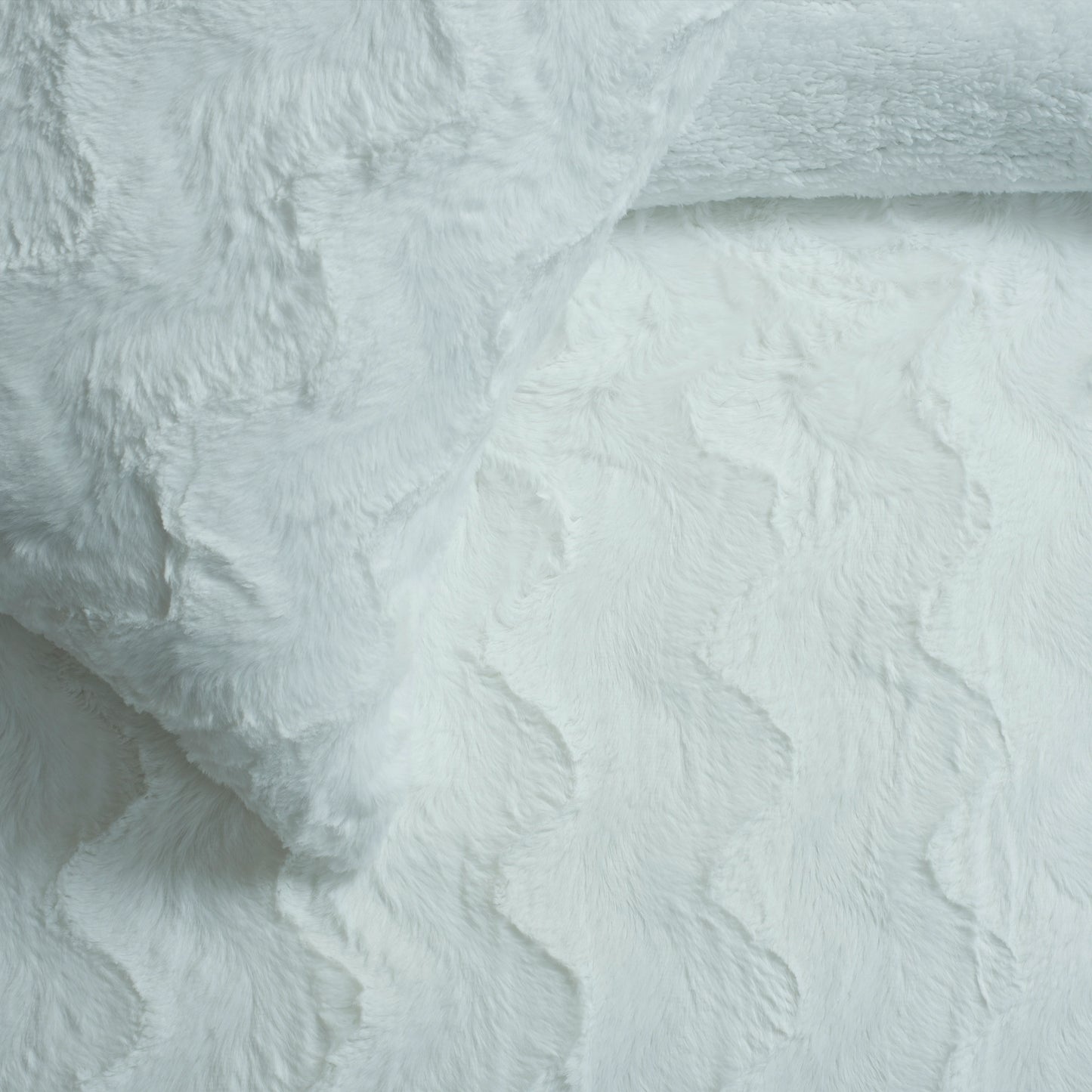 3 PCS RABBIT FUR COMFORTER-26 SET IVORY