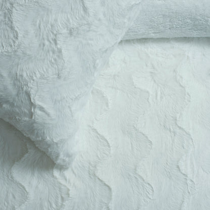 3 PCS RABBIT FUR COMFORTER-26 SET IVORY