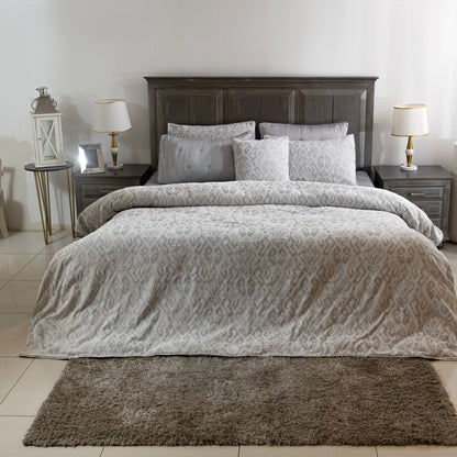 8 PCS DUVET COVER SET VICTORIA-26 GREY