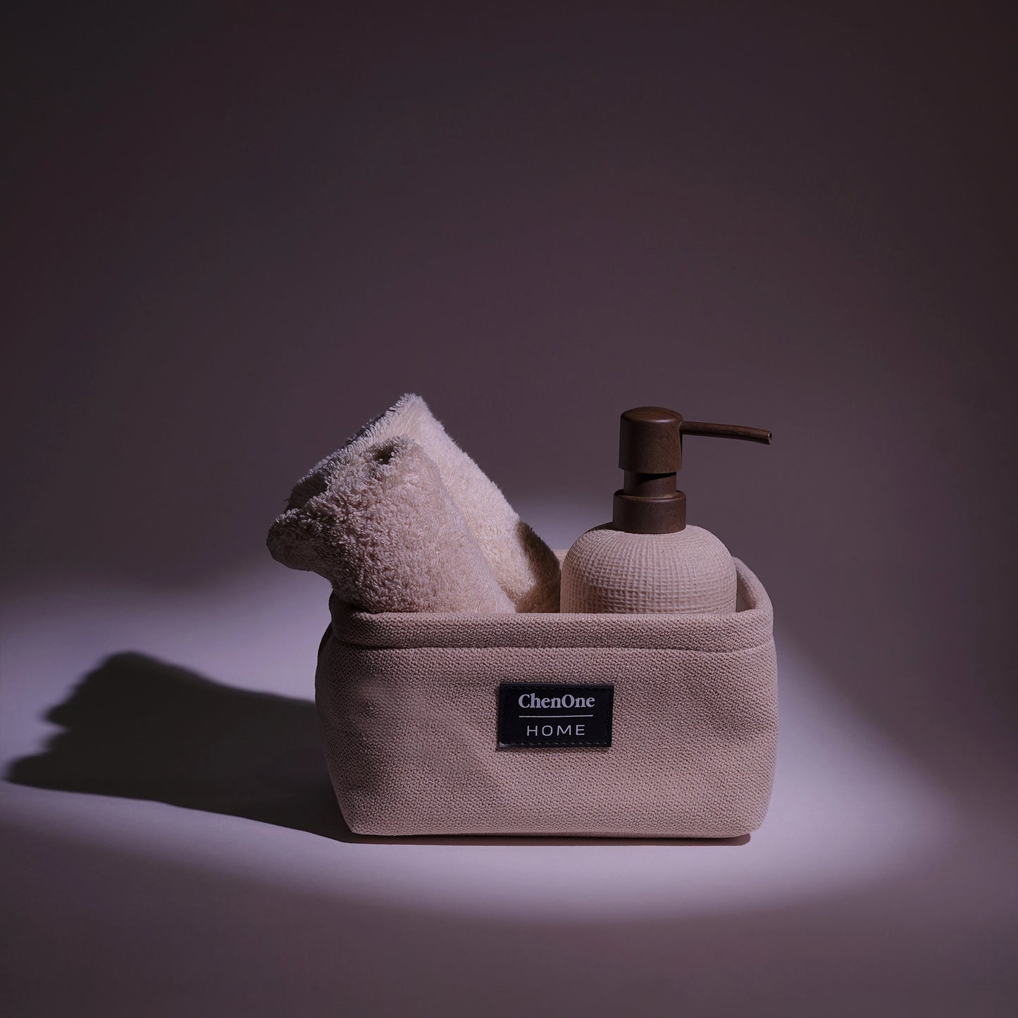 BEIGE STORAGE BASKET