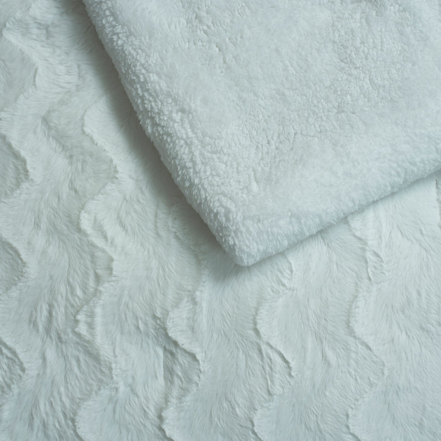 3 PCS RABBIT FUR COMFORTER-26 SET IVORY