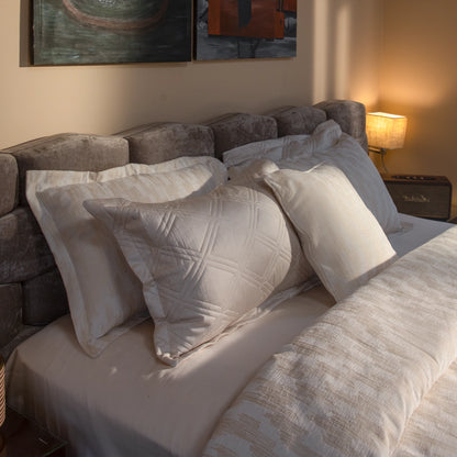 8 PCS DUVET COVER SET GRANDIOS BEIGE