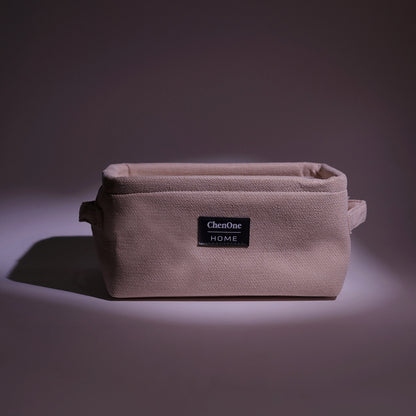 BEIGE STORAGE BASKET