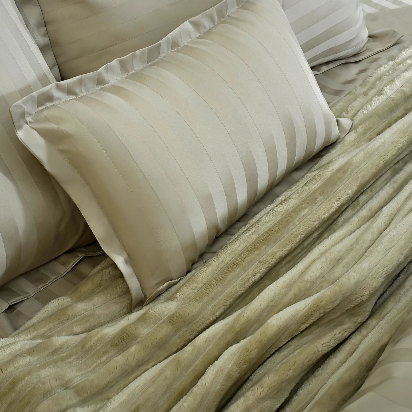 7 PCS DUVET COVER SET BIEGE DREAMY-25WP